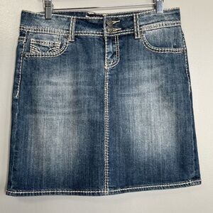 Vigoss fit skirt denim jean mini size 7 jr. grunge